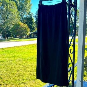 ⭐️ Elsie of Miami black double slit sides maxi skirt piece 3 of 3 pc set L